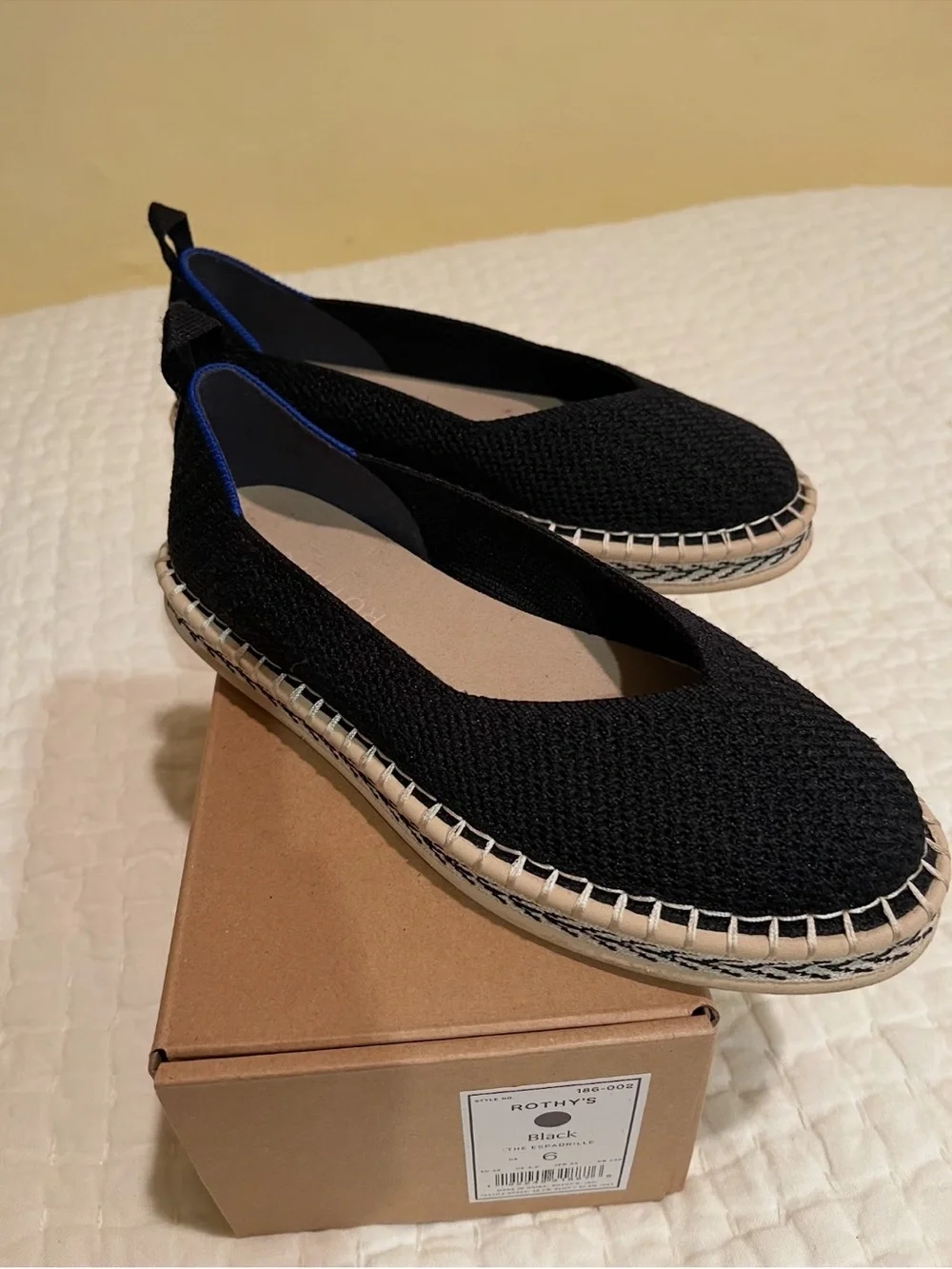 Rothy's Espadrille Ballet Flats with Ankle Tie